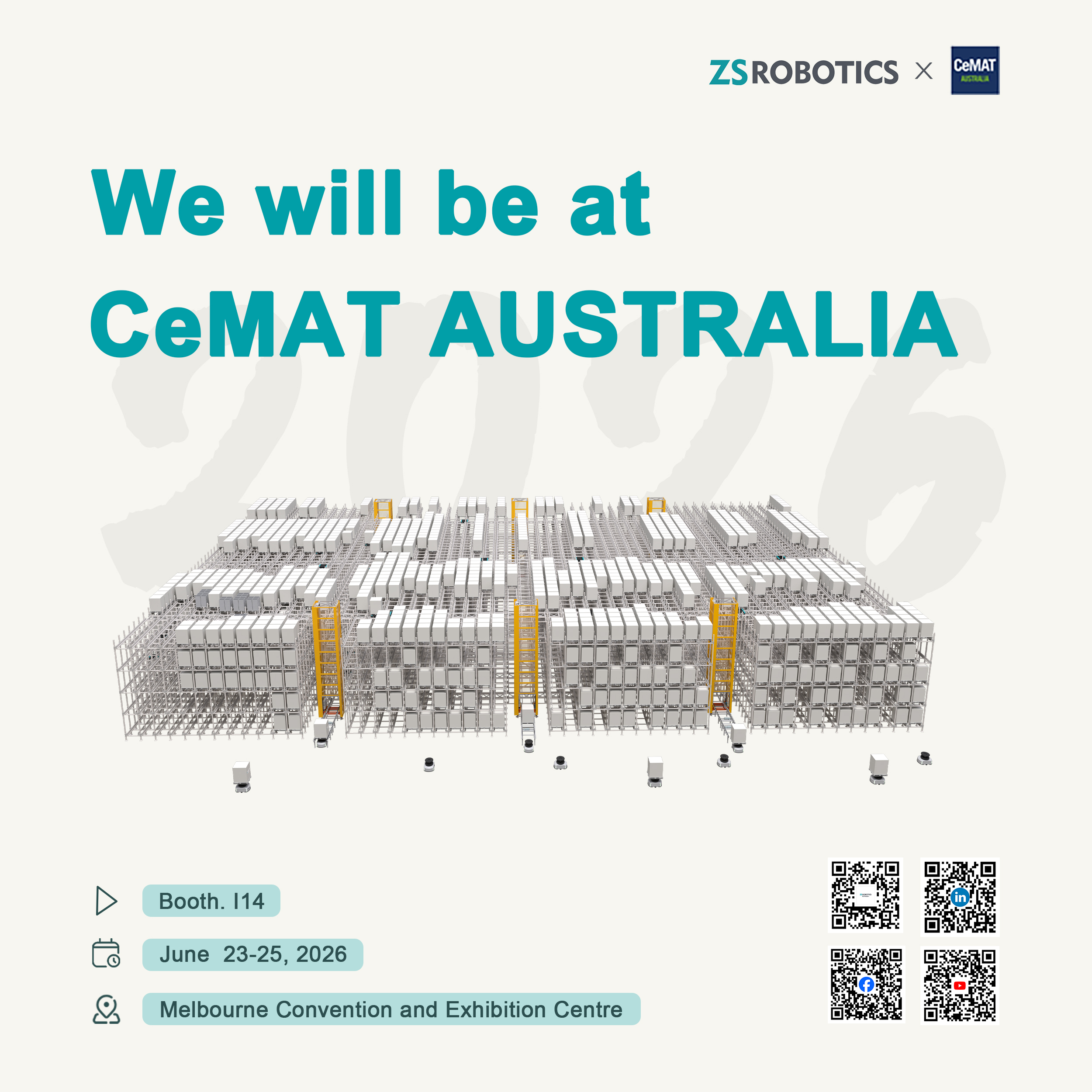 Meet ZS Robotics at CeMAT Australia 2026